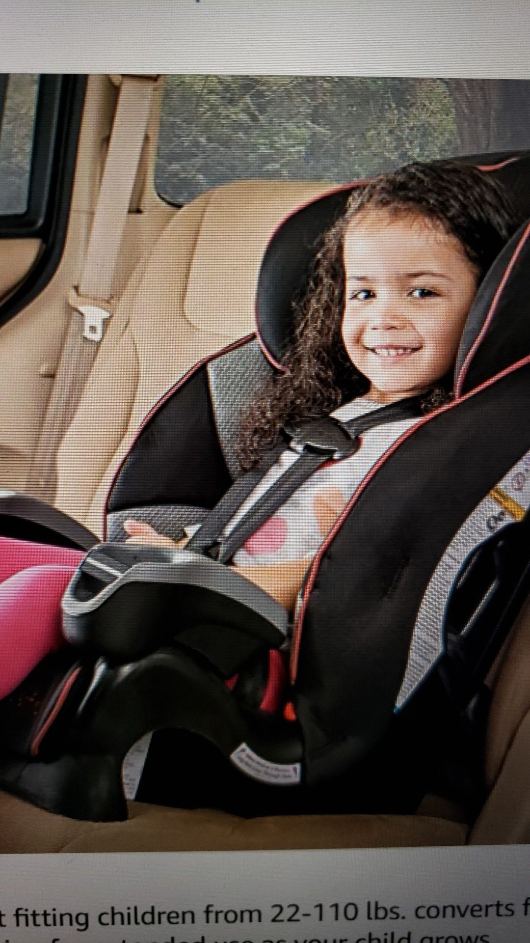 Evenflo Booster car seat.