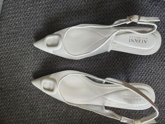 Alfani Step N Flex White Slingback Heels