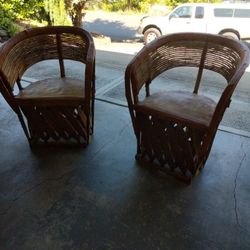 Pig Skin Table And  4 Chair Set