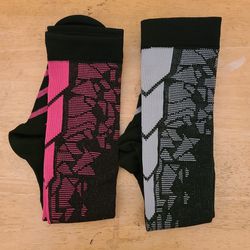 Socks Designer Knee High Support Compression Socks Small Set Of 2 Fits 6 - 7