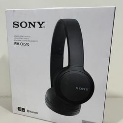 Sony WH-CH510 Wireless On-Ear Bluetooth Headphones-Black- WHCH510  NEW-OPEN-BOX