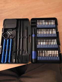 Precision Screwdriver Bit Set with Case