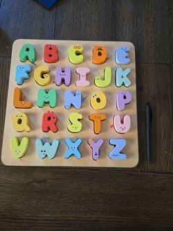 Wood ABC puzzle