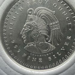 Aztec 1/10 Silver Coin Bullion