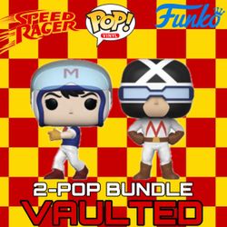 (NEW) Funko POP! Animation: Speed Racer #737 And Racer X #738 Bundle (VAULTED BUNDLE) 