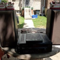 500 Watts Sorry 5.2 AV Receiver With Remote Plus Speakers 