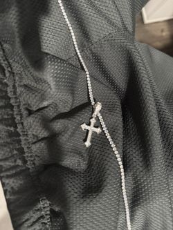 GLD micro tennis chain + pendant