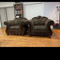 2 Large Armchairs