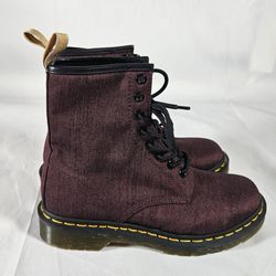 Vegan fabric burgundy size 8wan