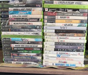 40 Xbox, Xbox 360, PlayStation 2, Wii video games