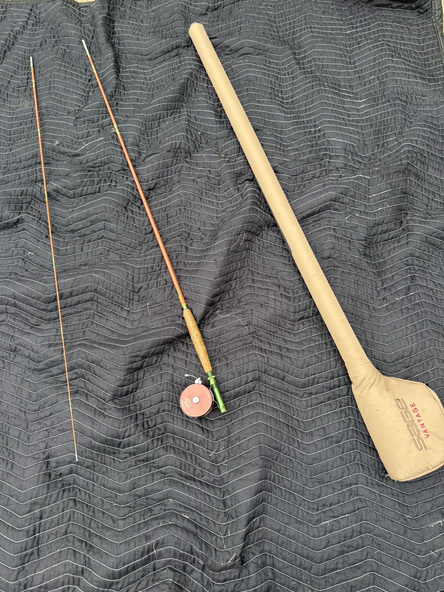 Shakespeare Wonderod, fly reel and case cover