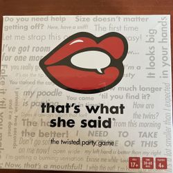 Brand New Board Game - “That’s What She Said” $15