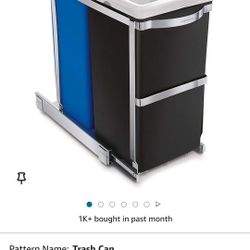 Kitchen Cabinet Pull-Out Recycling Bin and Trash Can