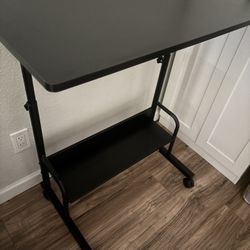 SHW Adjustable Height Standing Desk With Wheels