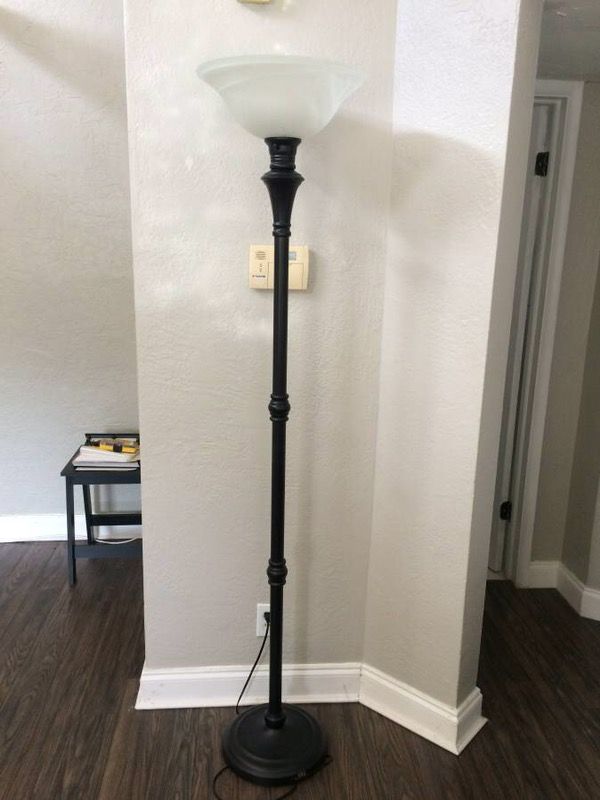 Tall Black Torchiere Style Lamp For In Lighthouse Point Fl Offerup