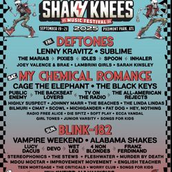 Shaky Knees Live At Piedmont park!!! All Passes Available!! Great Deals