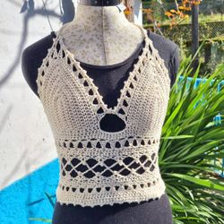 Crochet Festival Boho Crop Top 