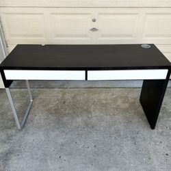 Computer Desk with 2 Drawers - 56” x 19.75” x 30”