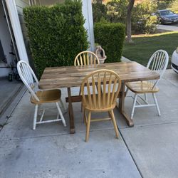 Dinner Table With Six Chairs