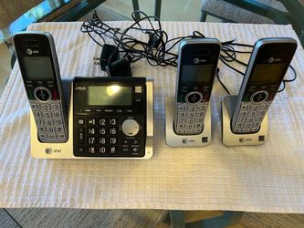 AT&T wireless phone set of 3 including base station