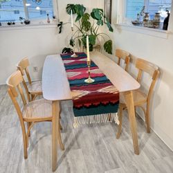 Vintage Thonet Style Chairs with Cane Seats