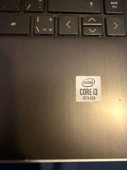 Hp laptop core i3; 10th generation