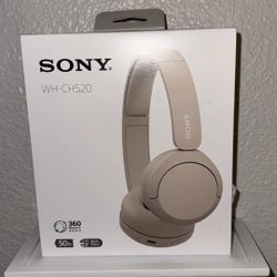 Sony Bluetooth Headphones (cappuccino )