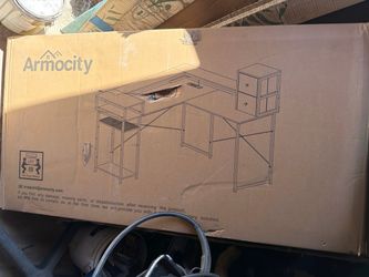 Armocity L-Shaped Desk with Storage