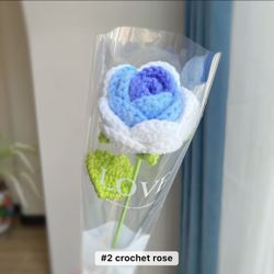 Valentine’s Day Or Wedding Gifts, Crocheted Flowers