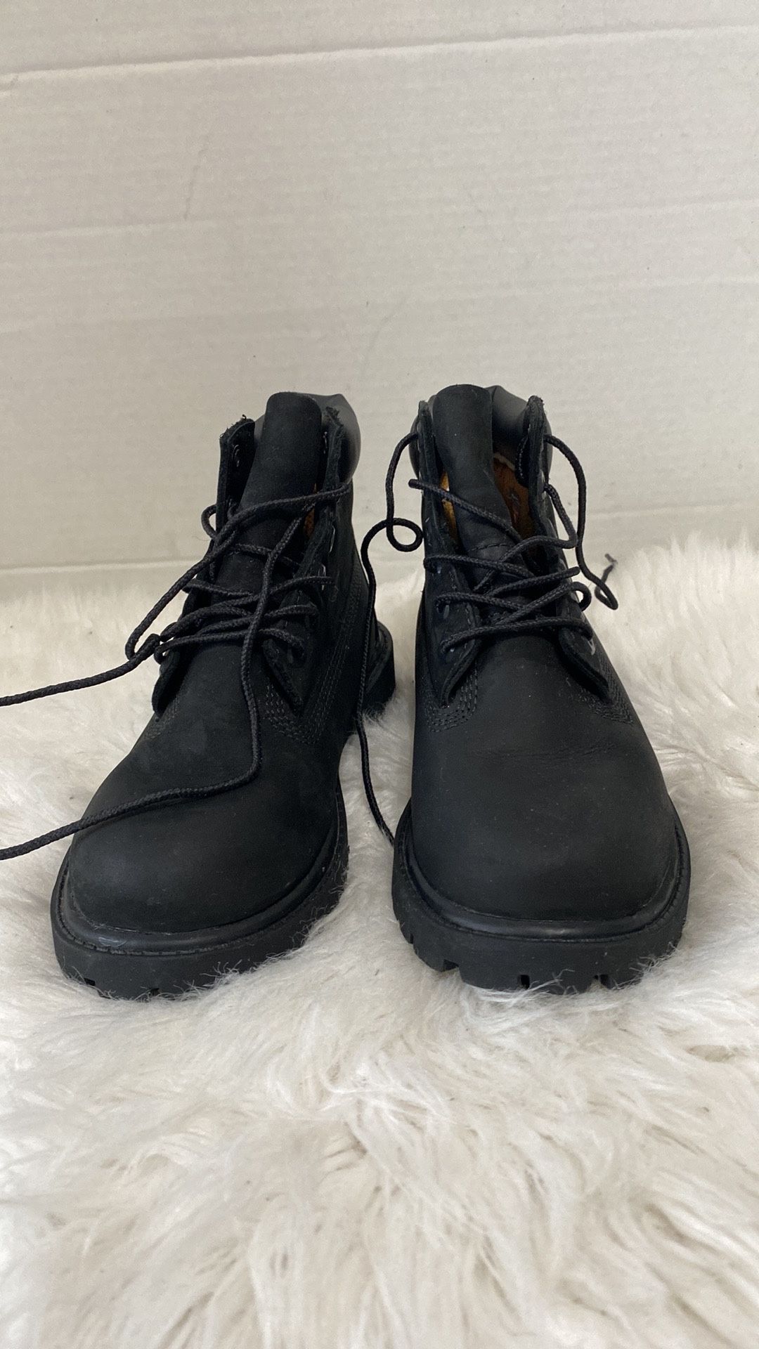 Timberland Boys' Youth (12707) Waterproof Black Boots Sz. 13 M