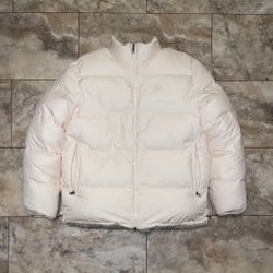 2 Moncler Genius 1952 Monnow Reversible Shell and Faux Shearling Down Jacket Cream Size 5 - (XXL)