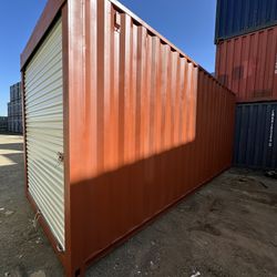 20FT STORAGE CONTAINER w/ ROLL-UP DOOR – CLEAN & READY!