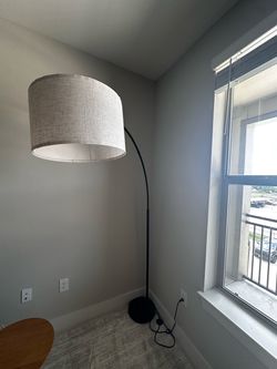 78.3″ Modern Arc Floor Lamp with Remote