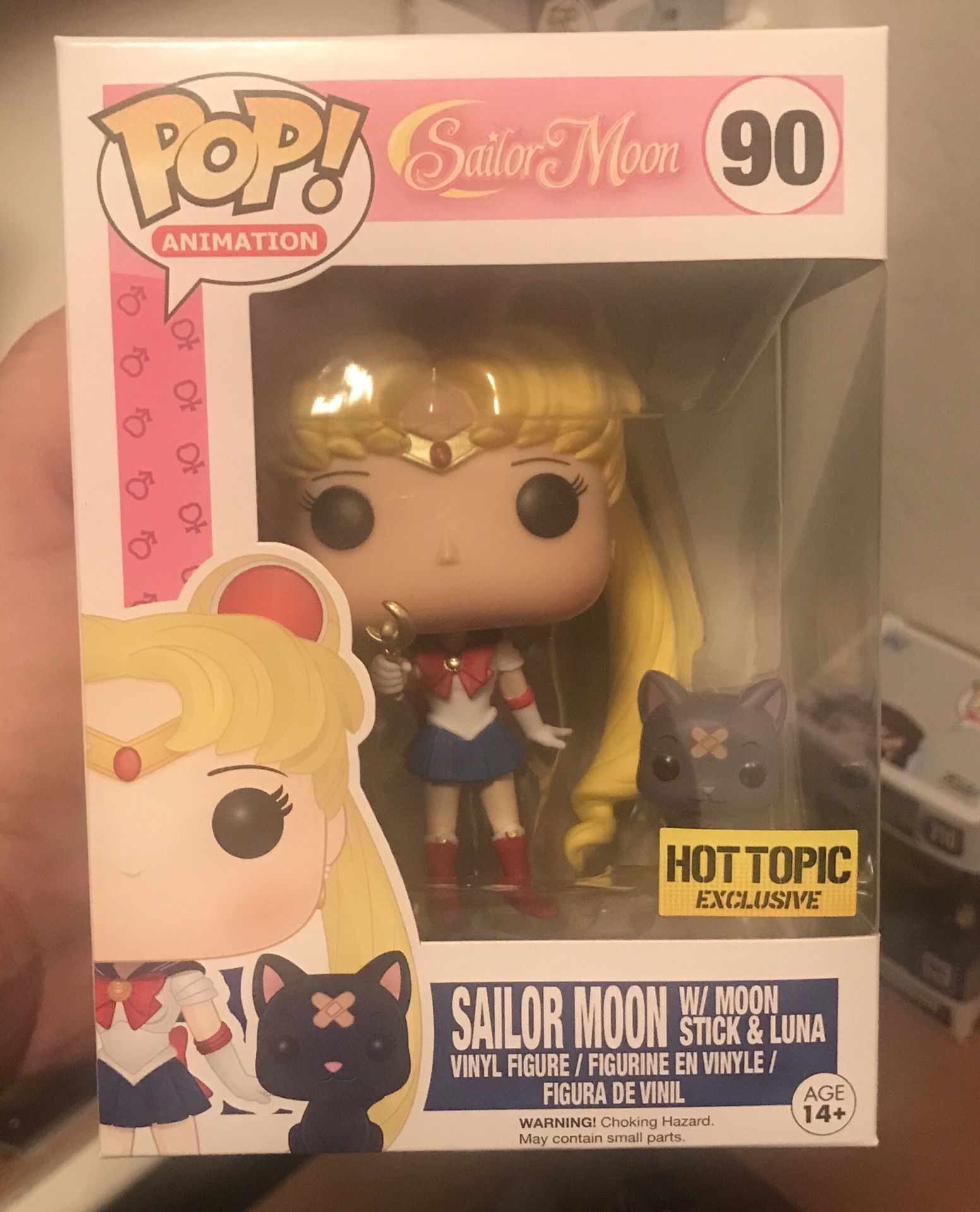 Funko pop! Sailor Moon #90 Hot Topic moon stick & Luna