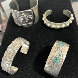 4 Cuff Bracelets 