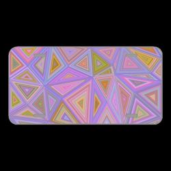 License Plate Novelty Car Front Triangle Digital Polygonal Poly