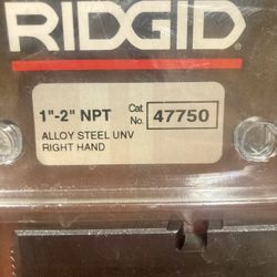 Ridgid 1”-2” Pipe Threading Does *New* 