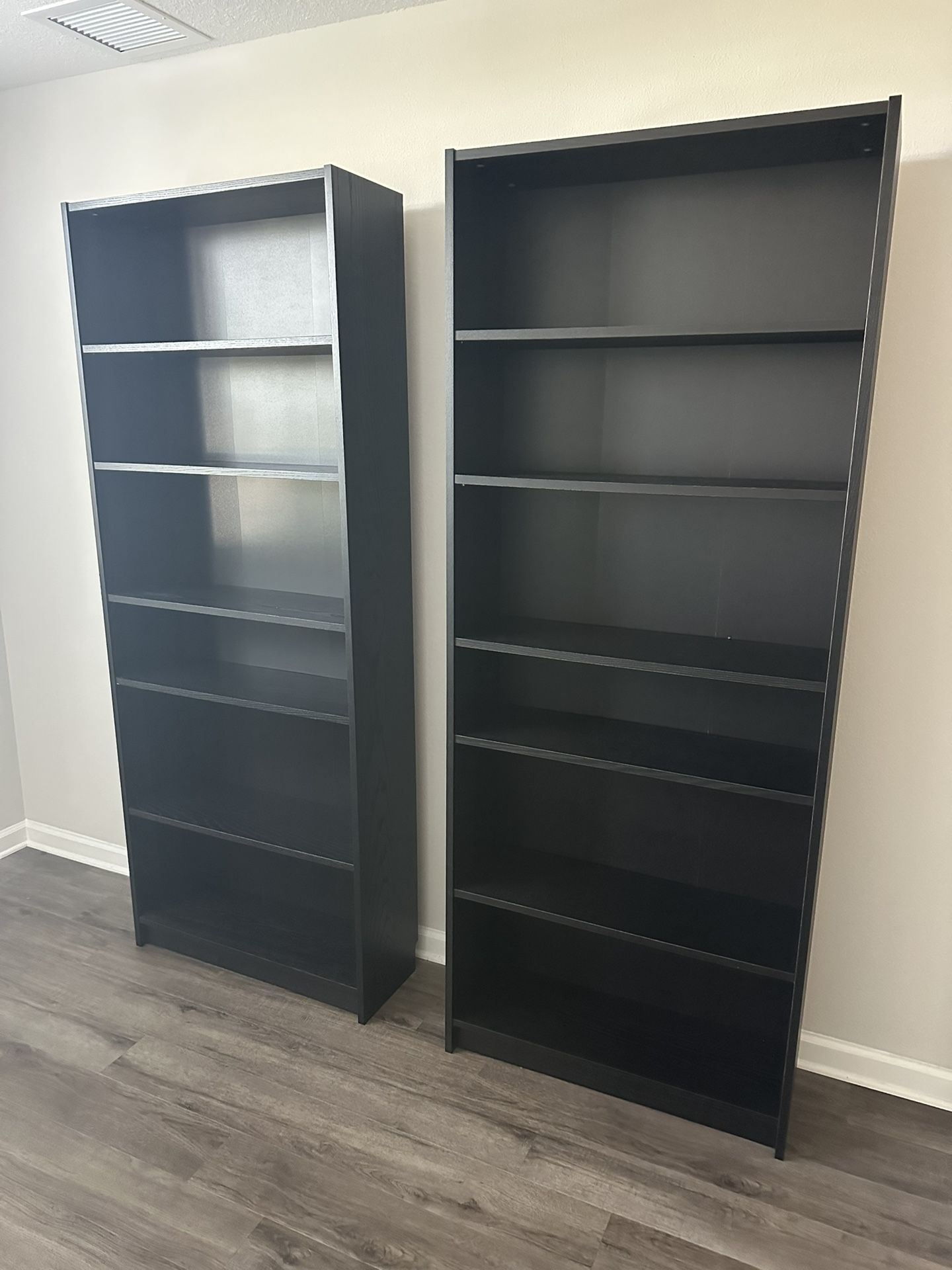 2 Shelf Units - Black