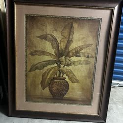 Large Glass Palm Tree Frame