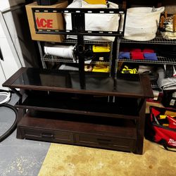 TV Entertainment Stand w/ Drawers 3 Tiers