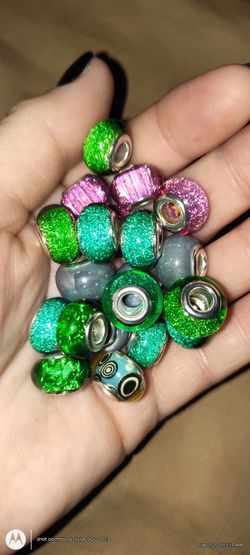 20 Murano Glass Beads, All In Excellent Condition 