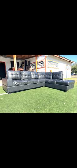 Black sectional sofa