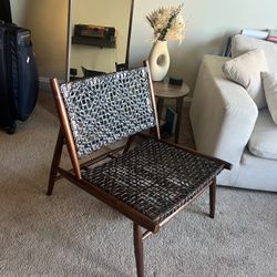 Stylish All Wood And Leather chair