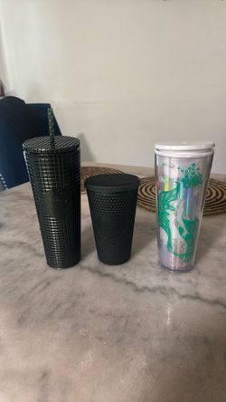 Used Starbucks Take All Together No Straws On Two