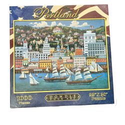Vintage Portland Oregon Waterfront Puzzle 1000