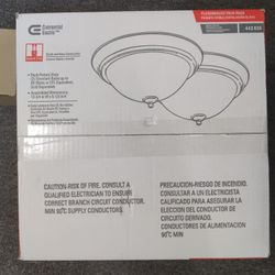 Commercial Electric two bulb dome light