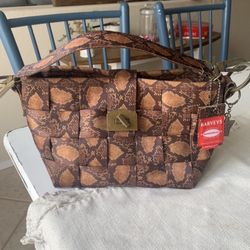 Harvey’s Seatbelt Bag Purse Python Snake Print