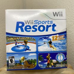 Wii Sports Resort (Nintendo Wii, 2009) Missing Manual with Cardboard Sleeve Work