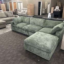 Modular Cloud Green Sectional 