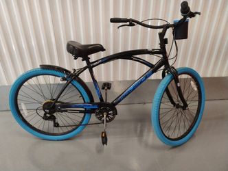 26" Kent Bayside Cruiser Bicycle, Blue/Black Adults, Unisex